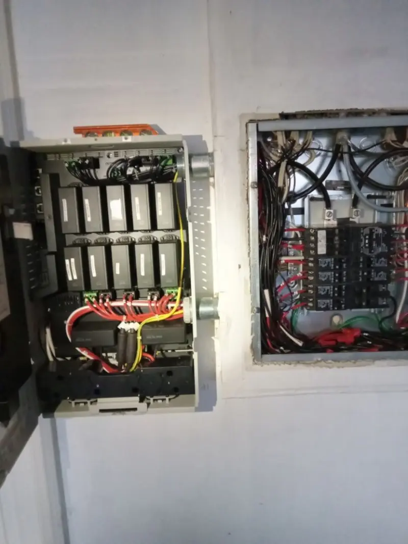 Electrical panel upgrade completed for Security Camera Wiring in Hellertown